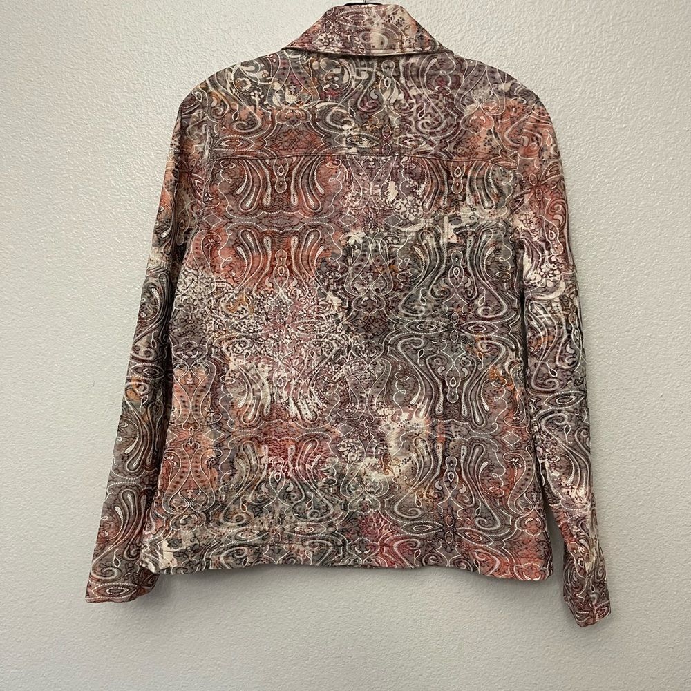 Eden Court Tapestry Style Lightweight Jacket Size Medium - Picture 3 of 8